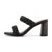 Dunes + CUSHIONAIRE Technology Women's Iris braided Heel Sandal +Memory Foam and Wide Widths Available 8.5 Black