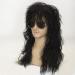 Buy TSNOMORE Long Curly Wig | Retro Style for Men | Fashion Smart Rocker Look - International Shipping Available - Buy Online on GoSupps.com