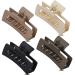 Hair Claw Set Brown Beige Cream And Black Hair Clips For Woman Girls Unisex Medium Fine Hair Claw Clips Rectangle Box Hair clip Black/Brown/Beige/Cream