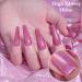 Holographic Nail Varnish - Chrome Nail Polish - Red Shimmer Glitter Polish - Air Dry Rainbow Reflective Laser Nail Varnish - No Need UV Lamp Long Lasting Gifts For Women Girl - Buy Online on GoSupps.com