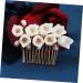 DOITOOL Flower Comb Hair Flowers Accesorios Para Flower Pearl Side Comb Summer Accessories Flower Girl Headpiece Artificial Flower Hairpins Floral Hair Clip Hanfu Resin Bride Hair Piece - Buy Online on GoSupps.com