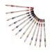 Beavorty 24 pcs Long Colorful Pen Eyebrow Lasting Eyeliner Lip Cosmetic Pencil Liner Eye Waterproof Makeup 1 count (Pack of 1) As Shownx2pcs