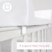 Baby Waterproof Changing Mat 80x50 cm | Fits 140x70 cm Cot Bed | Unisex Wedge Anti Roll | Raised Edges | Stars Grey - Buy Online on GoSupps.com