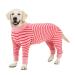 Ranypet one-divider for dogs pajamas for large medium-sized dogs for relaxation dog body after op surgical recovery suit for dogs anti-licks wound protection dog neck rope alternative 2xl 2xl pink