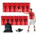 Augctoer Scrimmage Vest Sports Pinnies,Practice Vests,Team Practice Jerseys, Training Pennies for Sports Youth Adult 12pcs X-Large Red