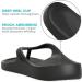 LightFeet Arch Support Flip Flops | Unisex Podiatrist-Designed Orthotic Sandals | Plantar Fasciitis Relief | Recycled Materials | 8 Women/7 Men | Black - Buy Online on GoSupps.com
