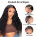 ALIMICE 22 Inch Deep Wave Lace Front Human Hair Wig for Black Women | Wet & Wavy HD Lace Frontal Wig with Natural Hairline & Baby Hair | Pre Plucked | 180% Density - Buy Online on GoSupps.com