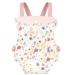 GAGAKU Doll Carrier Baby Front and Back Carrying with Adjustable Straps for Children 100% Cotton - Pink 2-rose garden