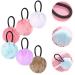 Lurrose Pompom Hair Ties - Cute Plush Ball Ponytail Holder | Fluffy Elastic Hair Bands for Girls | International Shipping - Buy Online on GoSupps.com