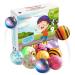 Smalltober Premium Flummi Set I with game ideas i 9 Flummis medium -sized 35mm i Mit Budding Children's Birthday I Jump Ball I Flummies for Children I Springball I Children's Birthday Guests