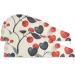 Red Black Heart Leaf Hair Towel 2 Pack | Super Absorbent Quick Dry Hair Turban for Women & Girls - Buy Online on GoSupps.com
