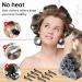 Kouclaa 31 Pcs Black Hair Roller Set Hair Rollers With Clips 3 Size(64mm 48mm 36mm) 18 Pcs Rollers for Hair Volume and 12 Hair Clips and 1 Comb Hair Rollers for Long Hair Medium and Short Hair Black(64mm 48mm 36mm) - Buy Online on GoSupps.com