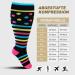 Zfsock Compression Stockings for Thick Calves | Medical Support Socks 20-30mmHg | Oversize Travel Socks for Men & Women | Colorful 3XL Couples Pack - Buy Online on GoSupps.com