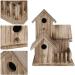 Esenlong Wooden Bird House - Garden Novelty Nesting Box for Birds - Eco-Friendly Sustainable Forests - Ideal for Outdoors, Trees, or Balconies - Buy Online on GoSupps.com