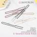 JASVERLIN U Shaped Hair Pin Silver Bun Pins for Women - 100pcs | Curly Hair Bobby Pins for Wedding & Dance - Buy Online on GoSupps.com