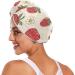 Buy Strawberry Hair Towel 2 Pack - Super Absorbent Quick Dry Hair Turbans for Women & Girls | Best International Shipping - Buy Online on GoSupps.com