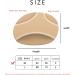 Fabric Metatarsal Pads with Gel - 4 Pairs Ball of Foot Cushions for Pain Relief - Foot Health Care - M Black + Beige - Buy Online on GoSupps.com