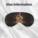 Unisex Music Symbol Print Eye Mask | Soft Comfort Sleep Eye Shade for Travel & Yoga - Buy Online on GoSupps.com
