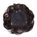 Wavy Clip in Wiglet Hair Topper for Women with Thinning Hair Real Hair (Dark Brown)