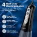 Buy Cordless Water Dental Flosser - 8 Jet Tips 300ML Portable & Rechargeable IPX7 Waterproof for Effective Teeth Cleaning - Perfect for Home & Travel (Black - Buy Online on GoSupps.com