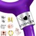 Stethoscope Name Tag Personalized Stethoscope ID Charm Accessories for Nurses Doctor Custom Engraved Name Badge with Birth Flower Nurses Week Gift (Style 6 Silver)