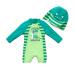 BONVERANO Baby Boy One Piece Long-Sleeved Clothing UV Protection 50+ Swimsuit with One Zip Gr ne-dinosaurier 3 Months