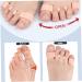 Toe Separators - 2 Pairs Silicone Toe Spacers for Pain Relief | Reusable & Washable Bunion Corrector for Men & Women - Buy Online on GoSupps.com
