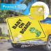 Cobee Baby on Board Car Warning Signs 2 Pcs 5x5 - Double Suction Cups Safety Car Sign for Window Cling - Reusable Baby On Board Sticker Decal - Buy Online on GoSupps.com