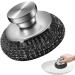 Stainless Steel Scourers Sponges Stainless Steel Scrubber Dish Brush Tile Cleaning Scrubber Brush for Cleaning Barbecue Grills Wash Sink Silver - Buy Online on GoSupps.com