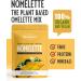 Organic Nomelette Mix by Sun & Seed - 250g - Egg Free Alternative Mix - High in Protein - Plant Based Mix - Vegan Friendly - Makes 10 Omelettes 1 Pack - Buy Online on GoSupps.com