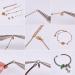 Pandahall 6 Color Jewelry Finding Kit: 5mm Jump Rings & 12x6mm Lobster Claws for DIY Bracelet Necklace Making - Buy Online on GoSupps.com