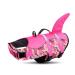 Queenmore life jacket Dog adjustable dogs life jacket ripstop lifeguard with high buoyancy and durable rescue handle for dogs for medium -sized dogs (Pinkcamo XL) XL Pinkcamo Shark
