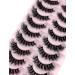 10pairs Densely Curled 3d Faux Mink Eyelashes For Natural-looking Lengthening Cross-over Voluminous Curly Lashes Suitable For Daily Wear And Stage Makeup (Style 3) - Buy Online on GoSupps.com