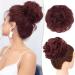 PORSMEER 2-Pack Curly Wavy Messy Hair Bun Extensions for Women - Red - Buy Online on GoSupps.com