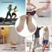 Copper Arch Support Sleeves (4PCS) for Plantar Fasciitis & Foot Care - Foot Compression Sleeve for Heel Spurs, Arches Pain Relief - Beige & Black - Buy Online on GoSupps.com