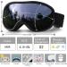 OTG Ski Glasses for Women Men & Kids | Anti-Fog UV400 Protection | Compatible with Helmets | Black Frame & Gray Lens - Buy Online on GoSupps.com