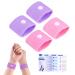 Travel Sickness Bands for Kids 2 Pairs Anti Sickness Wristbands Child Sea Sickness Bands Motion Sickness Bands Nausea Relief Wristbands Sea Bands Kids Nausea Bands for Car Sea Cruise Flying Trip Pink+light Purple