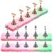 FOMIYES 3 Sets Fake Nails Nail Display Holder Nail Painting Stand Artificial Nails Display Holder Press on Artificial Nails Holder Display Stand Piece False Nails Manicure Easel Acrylic