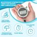 2 Pcs Metal Waterproof Digital Sports Stopwatch Timer with 1/100th Second Precision for Training & Competition - Buy Online on GoSupps.com