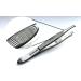 Stainless Steel 9 cm Tweezers | Straight Eyebrow & Splinter Tweezers with Anti-Slip Grip - International Shipping - Buy Online on GoSupps.com