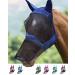 Harrison Howard Caremaster Pro Luminous Horse Fly Mask Large Eye Space Long Nose with Ears UV Protection for Horse Marine (m) thoroughbred (m) Marine