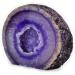 Buy Serafino Genuine Brazilian Agate Geode - Blue Green & Purple Violet | Unique Natural Gemstone Decor for Home & Gifts - Buy Online on GoSupps.com