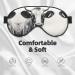 Black and White Cow Print Unisex Sleep Eye Mask | Soft Comfort Eye Shade for Travel Yoga & Shift Work - Buy Online on GoSupps.com