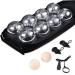 Hengsong boules balls boules set 8-part traditional garden games game classic for the garden boules game four textures iron chrome boules balls for outdoor fun sport game