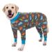 Axcimond dogbody after op dogs one -part dogbody castration bitch/male op body dog recovery suit for dogs after the operation long -sleeved wound protection suits Alternatively to neck crauses for dogs 4xl gray dinosaurs