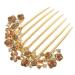 DOITOOL crystal flower Hair up mosaic spring the flowers hair combs for wedding bridal hair accessories wedding hair comb hair accessories women's wedding hair clips for brides
