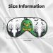 Green Ghost Horror Halloween Pumpkin Print Eye Mask | Ultra-Soft Light-Blocking | Perfect for Comfortable Sleep | International Shipping Available - Buy Online on GoSupps.com