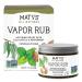 Maty's Vapor Rub for Adults and Kids Ages 2+ Natural Chest Rub Petroleum Free Made with Coconut Oil Peppermint Tea Tree & Eucalyptus 1.5 oz