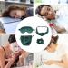 Comfortable Eye Mask Set - Soft Night Blindfold & Travel Covers | Women's 4-Piece Hair & Makeup Set in Miss Hair Green - Buy Online on GoSupps.com