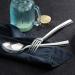 Cutlery Set 32-Piece Stainless Steel Basic Flatware Cutlery Sets Silverware Utensils Service for 8 Include Knife/Spoon/Fork M Polished & Dishwasher Safe - Home Family/Party/Gift Fork and spoon HUA 32 Pieces - Buy Online on GoSupps.com